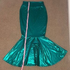 High waist mermaid costume skirt